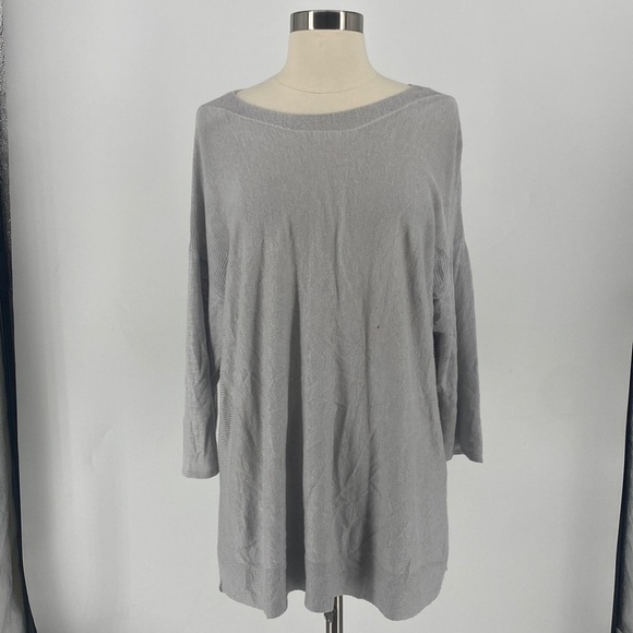 J. Jill Linen Rayon BlendLong Sleeve Crochet Top - Picture 1 of 11
